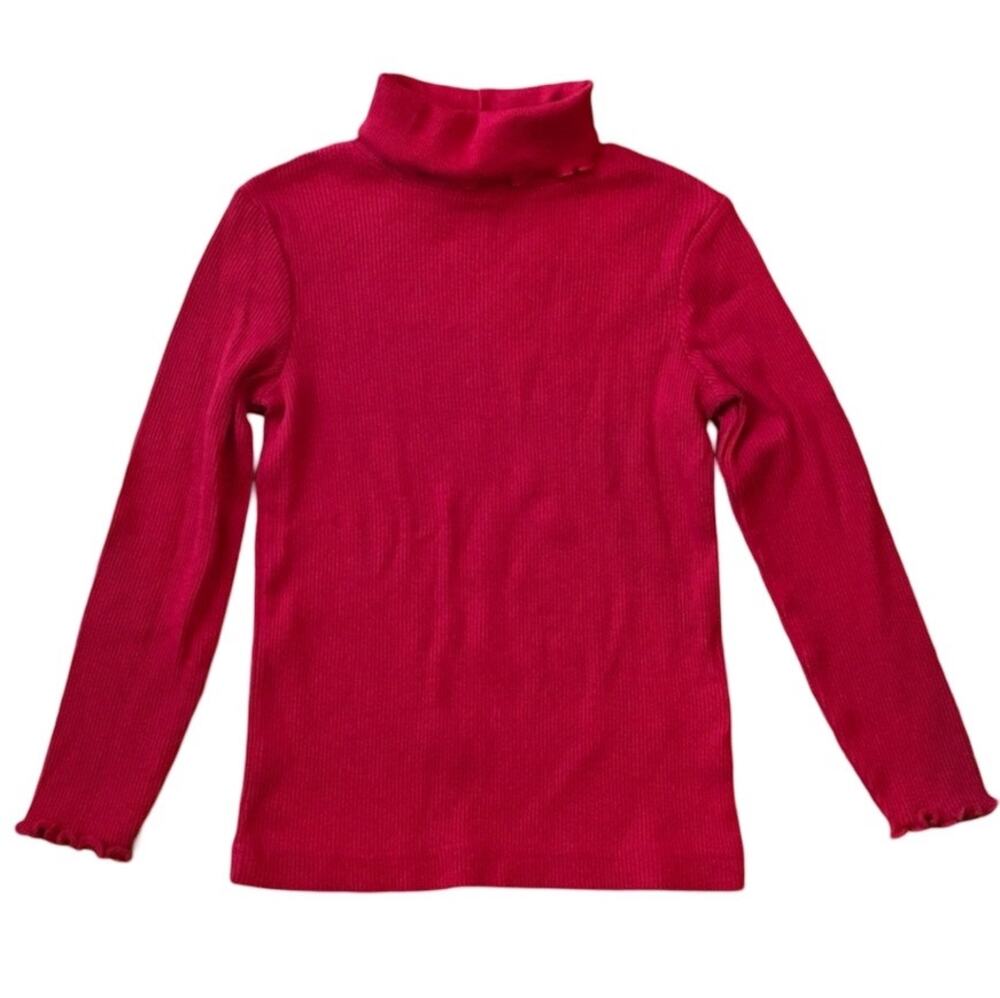 NWOT Girl Ribbed Cotton Turtleneck Top Sz 4-5 yrs